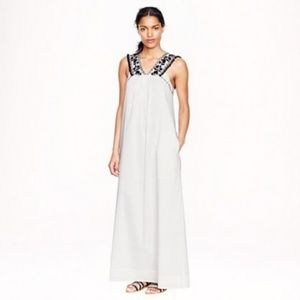 J.Crew Pom Pom Embroidered Maxi Dress 2